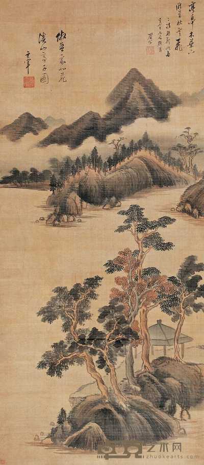 董其昌 溪山高子图 立轴 119×53cm